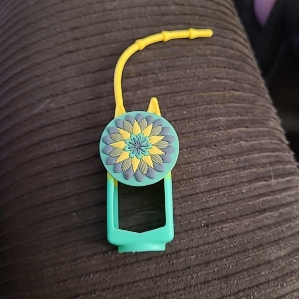 Hand Sanitizer Holder with Floral Design